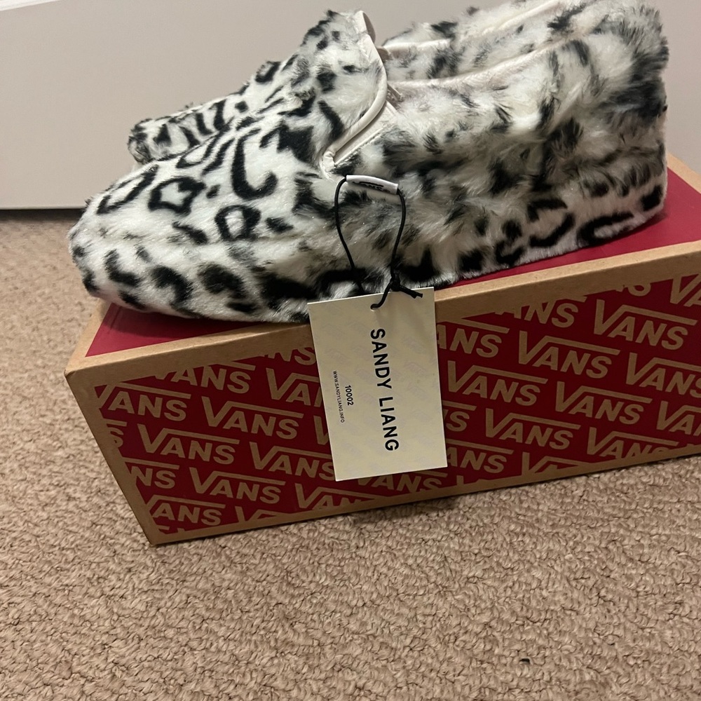 VANS-SANDY LIANG FUR PLATFORM SLIP ONS *NWT* - Picture 2 of 11